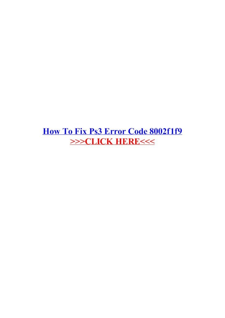 ps3 update error code 8002f1f9